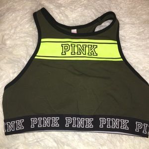 PINK High Neck Cotton Bra Without Padding